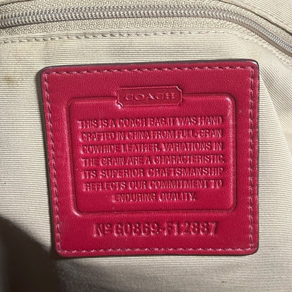 Coach Ergo Patent LARGE Hobo Tote Bag - Purse Large Satchel F12887 - Picture 6 of 7